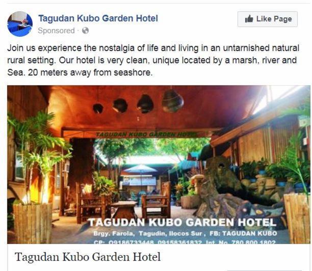 Tagudan Kubo Garden Hotel Tagudin エクステリア 写真
